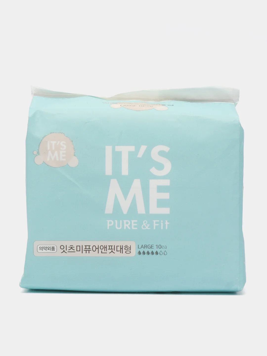 Прокладки гигиенические с крылышками Its Me Pure & Fit pads large, 4 капли, 10 штук