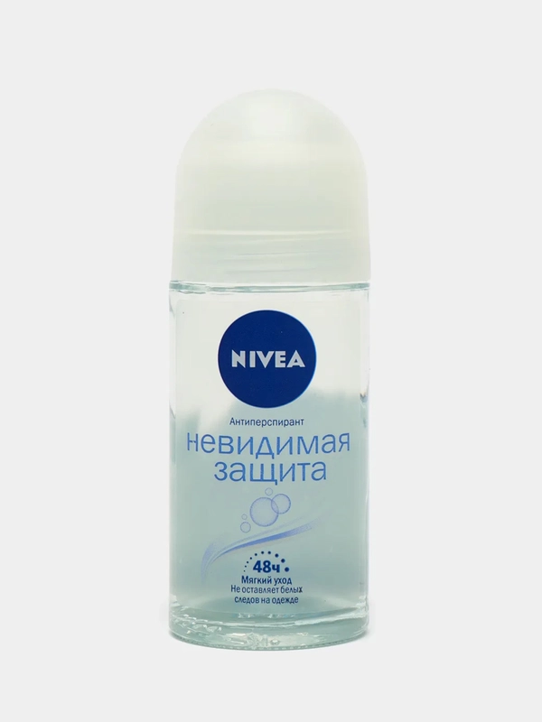 Дезодорант-антиперспирант шариковый NIVEA "Невидимая защита", женский, 50 мл