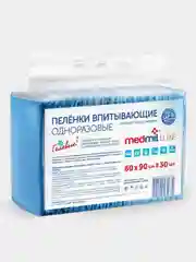 Пеленка впитывающая одноразовая MEDMIL "Люкс", 60х90 сантиметров, по 30 штук
