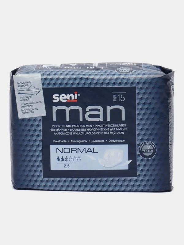 Урологические вкладыши для мужчин Seni Man Normal, 15 штук