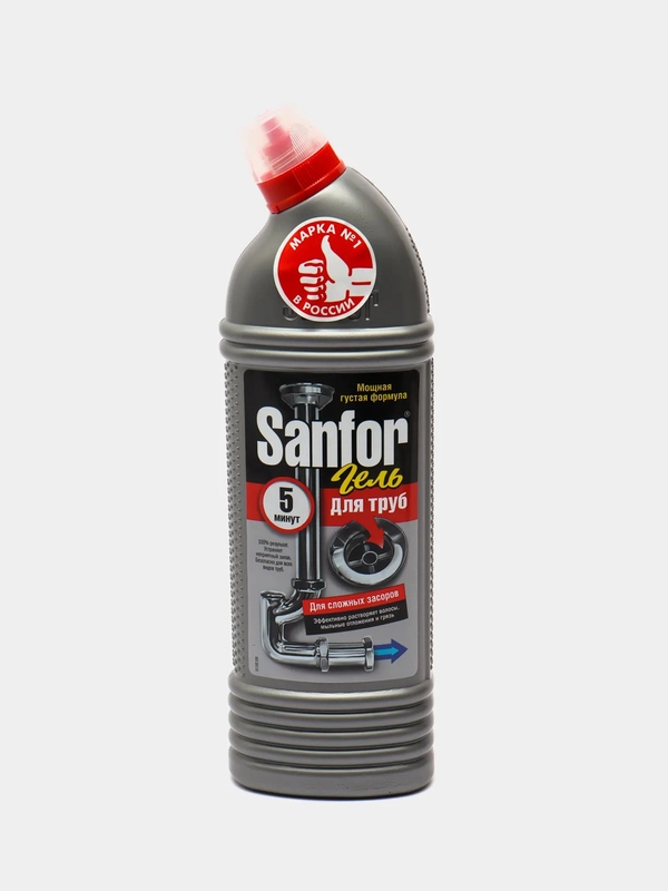 Средство для очистки канализационных труб Sanfor, 1000 г