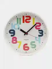 Белый часы настенные  бесшумные,30,5 см