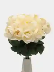 Кремовый искусственные цветы, пионы, букет, 18 голов