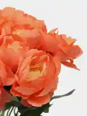 Оранжевый искусственные цветы, пионы, букет, 18 голов