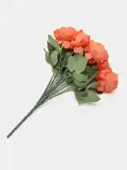 Оранжевый искусственные цветы, пионы, букет, 18 голов