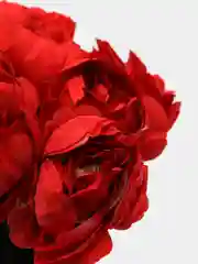 Бордовый искусственные цветы, пионы, букет, 18 голов