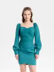 Тёмно-бирюзовый платье Стиль