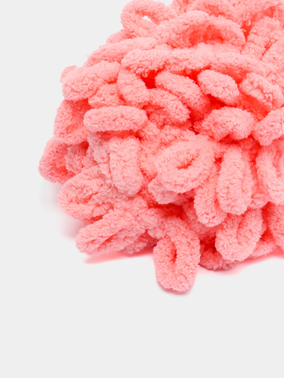 Пастельно-коралловый пряжа Alize Puffy, петельки большие, микрополиэстер, 100 г, 9 м