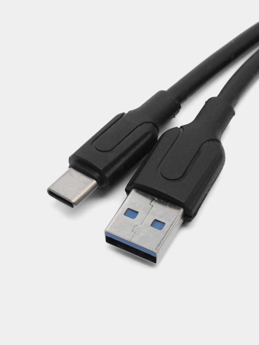 Черный кабель type c - usb для зарядки устройств и передачи данных