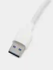 Белый кабель micro usb для зарядки и передачи данных, быстрая зарядка