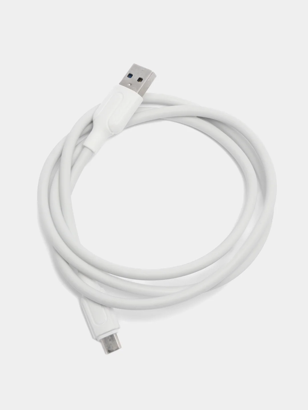 Белый кабель micro usb для зарядки и передачи данных, быстрая зарядка