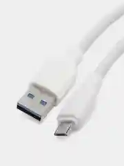 Белый кабель micro usb для зарядки и передачи данных, быстрая зарядка