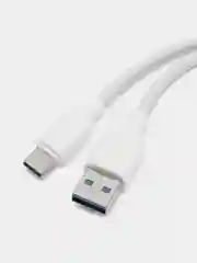 Белый кабель type c - usb для зарядки устройств и передачи данных
