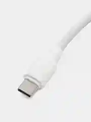 Белый кабель type c - usb для зарядки устройств и передачи данных