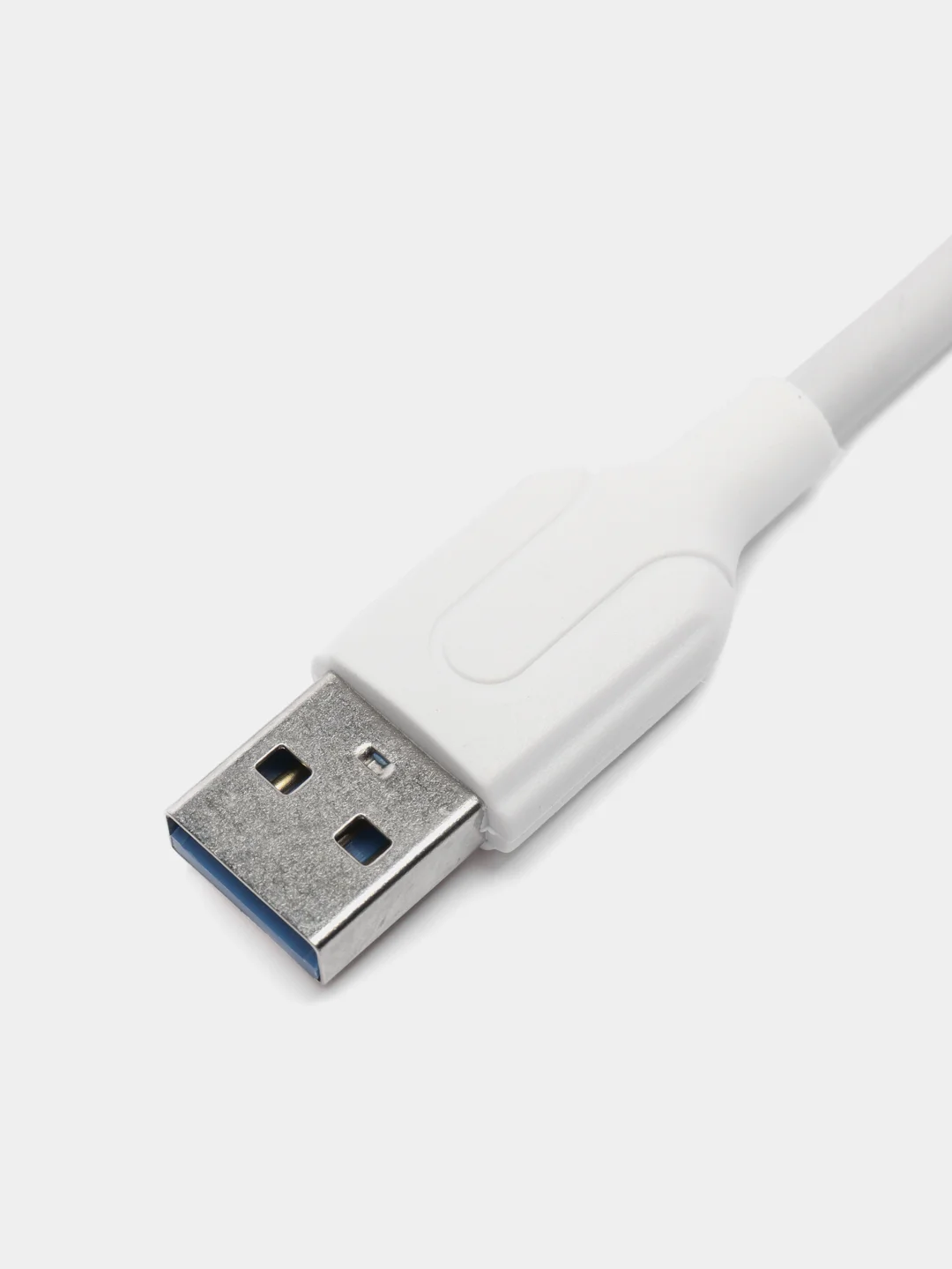 Белый кабель type c - usb для зарядки устройств и передачи данных