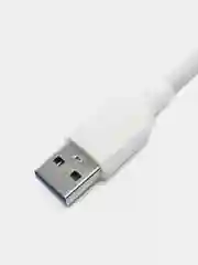 Белый кабель type c - usb для зарядки устройств и передачи данных