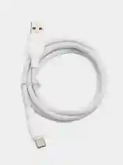 Белый кабель type c - usb для зарядки устройств и передачи данных