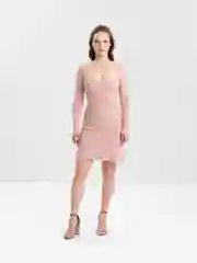 Розовый повседневное платье, женское