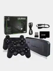 Черный игровая приставка Game Stick Lite, 64 / 32 Гб, со встроенными играми