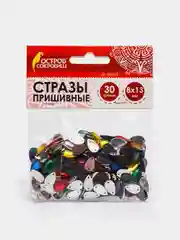 Стразы для творчества "Капля", ассорти, 8х13 мм