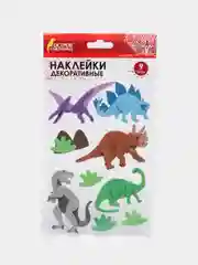 Наклейки из EVA "Динозавры", 9 шт., ассорти, Остров Сокровищ, 661469