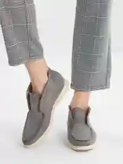 Серый меланж женские лоферы, разные цвета