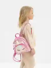 Розовый рюкзак детский, с единорогом