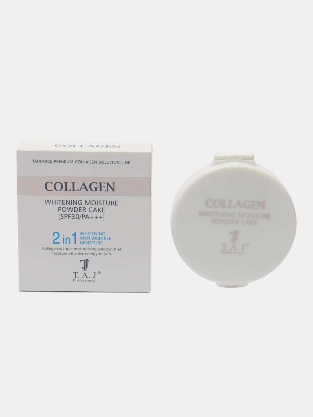 Карамельный пудра для лица с коллагеном Collagen 2 в 1, SPF-30, 6 тонов
