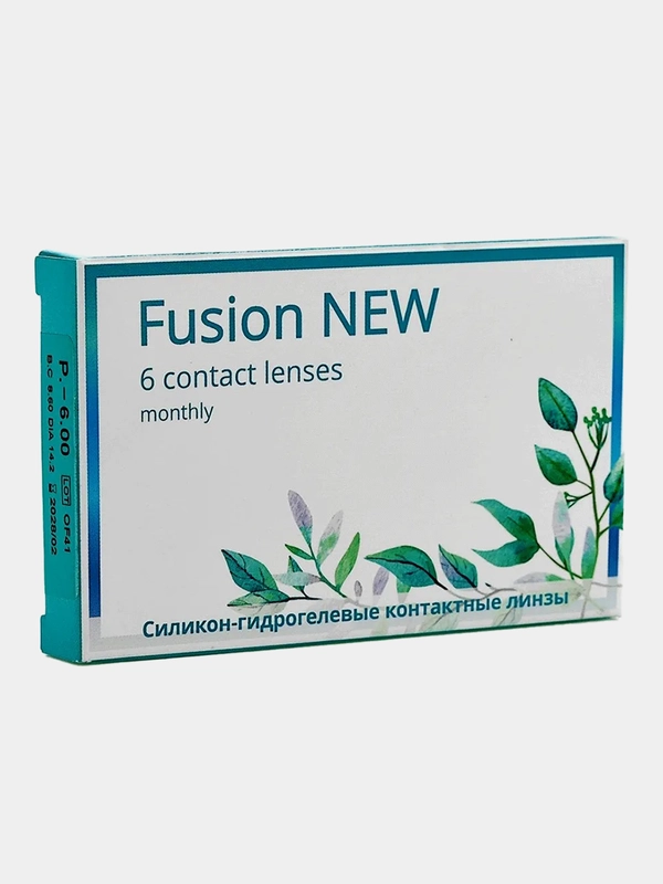 Мягкие контактные линзы OKVision Fusion New,(+2.75)-(-6.00)/14.2/8.6,6 штук