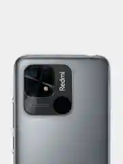 Прозрачный силиконовый чехол BROSCORP для Xiaomi Redmi 10C с бортиком вокруг камер