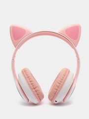 Наушники беспроводные, детские, VZV-28M Cat Ear, с кошачьими ушками, светящиеся