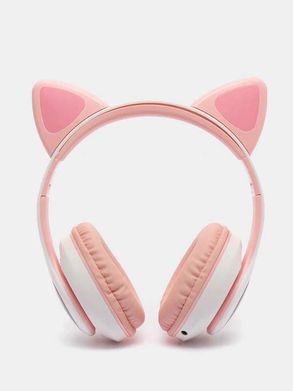 Наушники беспроводные, детские, VZV-28M Cat Ear, с кошачьими ушками, светящиеся