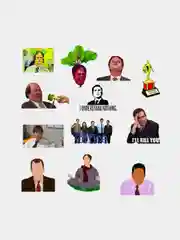 Наклейки-стикеры по мотивам сериала "Офис" (The Office), 50 штук