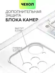 Противоударный чехол BROSCORP для Xiaomi Redmi 10C силиконовый с усиленными углами