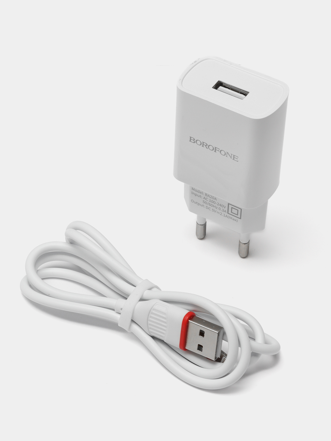 Зарядное устройство BOROFONE BA20A, 2.1A, USB ,Lightning купить по цене 249  ₽ в интернет-магазине KazanExpress