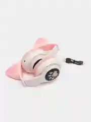 Бирюзовый наушники беспроводные, детские, VZV-28M Cat Ear, с кошачьими ушками, светящиеся