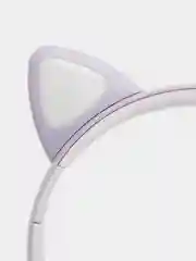 Сиреневый наушники беспроводные, детские, VZV-28M Cat Ear, с кошачьими ушками, светящиеся