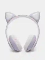 Сиреневый наушники беспроводные, детские, VZV-28M Cat Ear, с кошачьими ушками, светящиеся