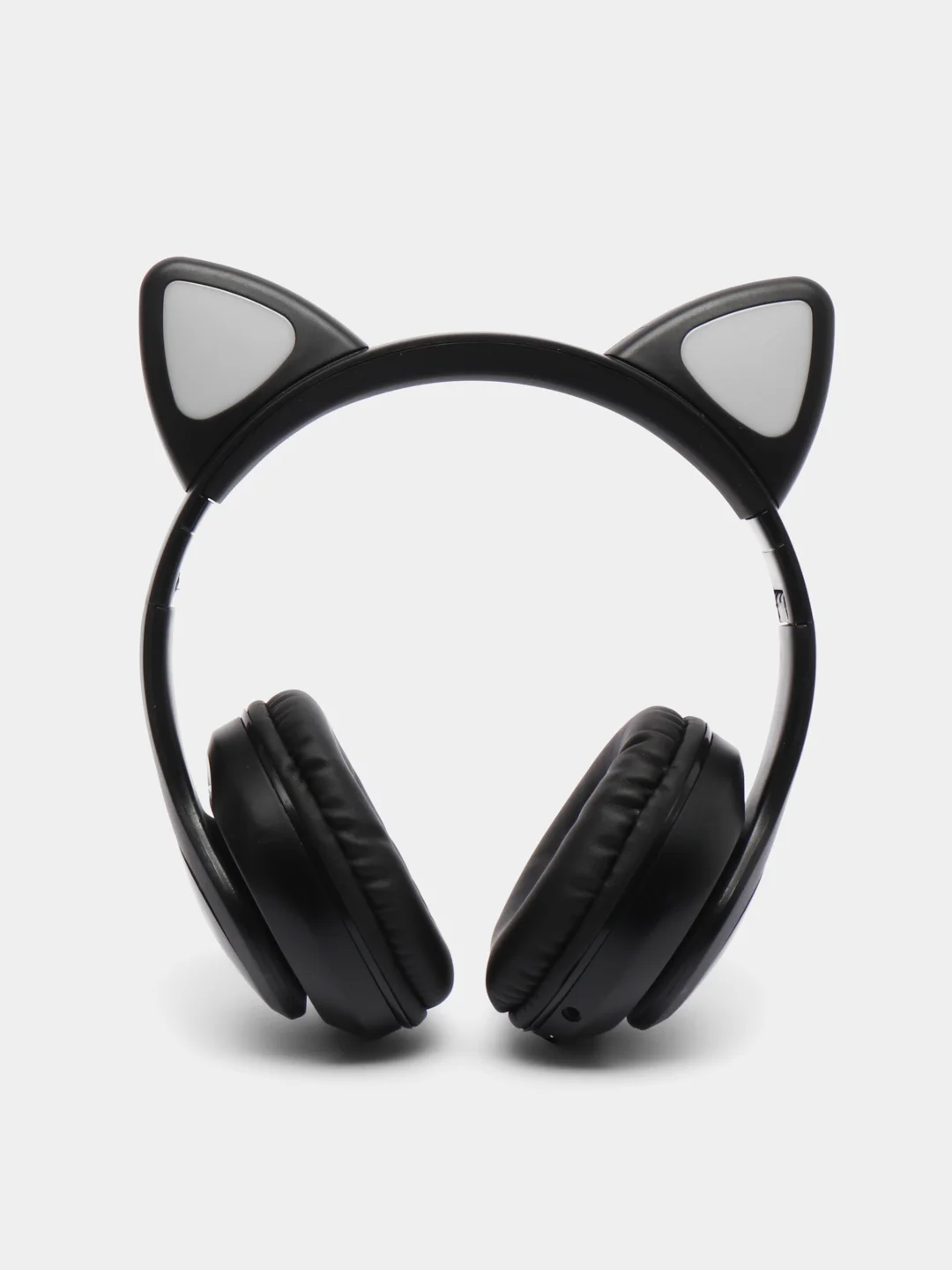 Черный наушники беспроводные, детские, VZV-28M Cat Ear, с кошачьими ушками, светящиеся
