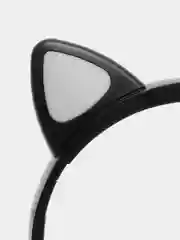 Черный наушники беспроводные, детские, VZV-28M Cat Ear, с кошачьими ушками, светящиеся