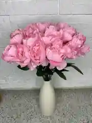 Белый искусственные цветы, пионы, букет, 18 голов