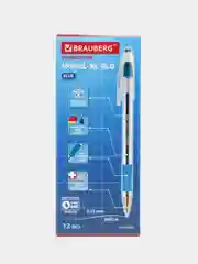 Ручка шариковая Brauberg Model-XL GLD, синяя, комплект 12 штук, 0,25 мм