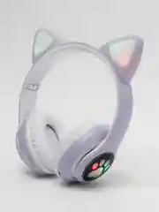 Сиреневый наушники беспроводные, детские, VZV-28M Cat Ear, с кошачьими ушками, светящиеся
