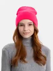 Фуксия шапка-бини Toprock Caps унисекс, зимняя, 21 цвет