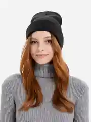 Угольный шапка-бини Toprock Caps унисекс, зимняя, 21 цвет