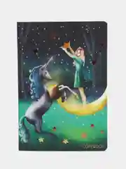 Тетрадь A5 (147х210мм) 40л сшивка клетка SoftTouch фольга, FAIRY TALE, BRAUBERG, 403788