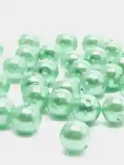 Мятный бусины акриловые