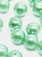 Мятный бусины акриловые