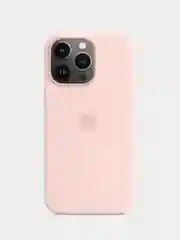 Белый кожаный клип-кейс Apple Leather для iPhone 13 Pro Max (чехол-накладка)