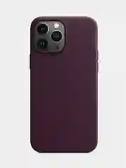 Лавандовый кожаный клип-кейс Apple Leather для iPhone 13 Pro Max (чехол-накладка)